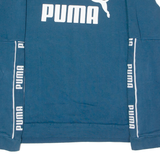 PUMA Womens Sweatshirt Blue Crew Neck L