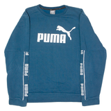 PUMA Womens Sweatshirt Blue Crew Neck L