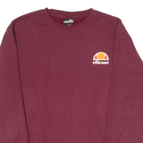 ELLESSE Womens Sweatshirt Maroon Crew Neck UK 8