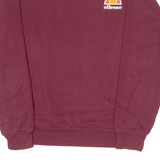 ELLESSE Womens Sweatshirt Maroon Crew Neck UK 8