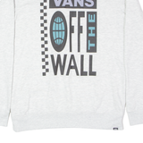 VANS Off The Wall Womens Sweatshirt Grey Crew Neck M