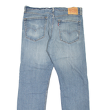 LEVI'S 505 Jeans Mens Blue Regular Straight Stone Wash W33 L32