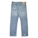 LEVI'S 505 Jeans Mens Blue Regular Straight Stone Wash W33 L32