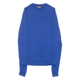 DKNY Lightweight Womens Jumper Blue Tight Knit Wool S