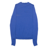DKNY Lightweight Womens Jumper Blue Tight Knit Wool S