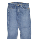 LEVI'S 505 Jeans Mens Blue Regular Straight Stone Wash W37 L29