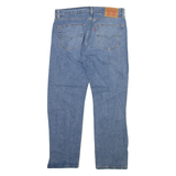 LEVI'S 505 Jeans Mens Blue Regular Straight Stone Wash W37 L29