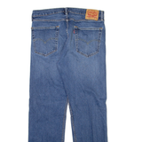 LEVI'S 505 Jeans Mens Blue Regular Straight Stone Wash W36 L32