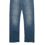 LEVI'S 513 Jeans Mens Blue Slim Straight Stone Wash W33 L32