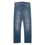 LEVI'S 513 Jeans Mens Blue Slim Straight Stone Wash W33 L32