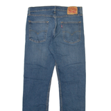 LEVI'S 513 Jeans Mens Blue Slim Straight Stone Wash W33 L32
