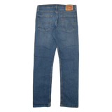 LEVI'S 513 Jeans Mens Blue Slim Straight Stone Wash W33 L32