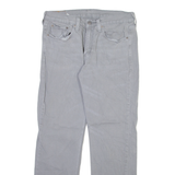 LEVI'S 514 Jeans Mens Grey Slim Straight Stone Wash W31 L30