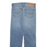 LEVI'S 505 Jeans Mens Blue Regular Straight Stone Wash W34 L32