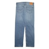 LEVI'S 505 Jeans Mens Blue Regular Straight Stone Wash W34 L32