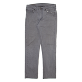 LEVI'S 511 Jeans Mens Grey Slim Straight Stone Wash W32 L28