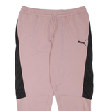 PUMA Womens Track Pants Pink Tapered XL W34 L28