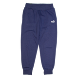 PUMA Mens Joggers Blue Tapered S W28 L28