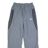 ADIDAS Mesh Lined Womens Track Pants Grey Straight UK 14 W26 L31
