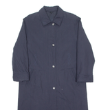 MICRO SETA Womens Trench Coat Blue UK 10