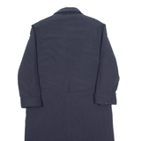 MICRO SETA Womens Trench Coat Blue UK 10