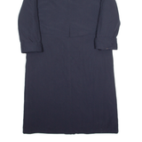 MICRO SETA Womens Trench Coat Blue UK 10