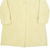 DELMOD Womens Trench Coat Cream L