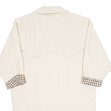 ECOLE DE COUTURE Womens Trench Coat Cream 90s M