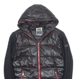 HELLY HANSEN Insulated Womens Puffer Coat Black Hooded M