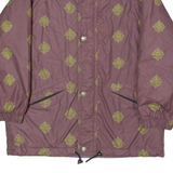 Mens Coat Maroon 80s Crazy Pattern M