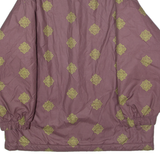 Mens Coat Maroon 80s Crazy Pattern M