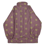 Mens Coat Maroon 80s Crazy Pattern M