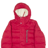 JACK WOLFSKIN Mens Puffer Jacket Red Hooded S