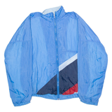CATCH Mens Shell Jacket Blue 80s Colourblock XL