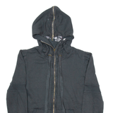 JUCY COUTURE Womens Black Hoodie Full Zip S