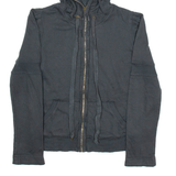 JUCY COUTURE Womens Black Hoodie Full Zip S