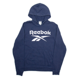 REEBOK Mens Blue Hoodie M