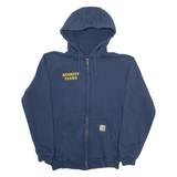CARHARTT Rexroth Farms Mens Blue Hoodie Full Zip S