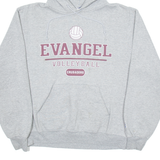 CHAMPION Evangel Volleyball Crusaders Womens Grey Hoodie USA M