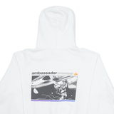 CHAMPION Saturn Mens White Hoodie M