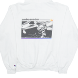 CHAMPION Saturn Mens White Hoodie M