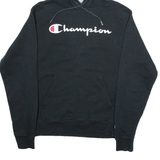 CHAMPION Mens Black Hoodie S