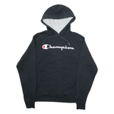 CHAMPION Mens Black Hoodie S