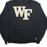 CHAMPION WF Mens Black Hoodie USA S