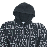 CHAMPION Womens Black Hoodie S
