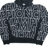 CHAMPION Womens Black Hoodie S