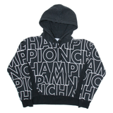 CHAMPION Womens Black Hoodie S
