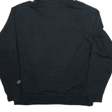 CHAMPION Mens Black Hoodie L