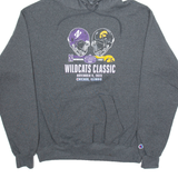 CHAMPION Wildcats Classic Mens Grey Hoodie USA L