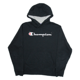 CHAMPION Mens Black Hoodie M